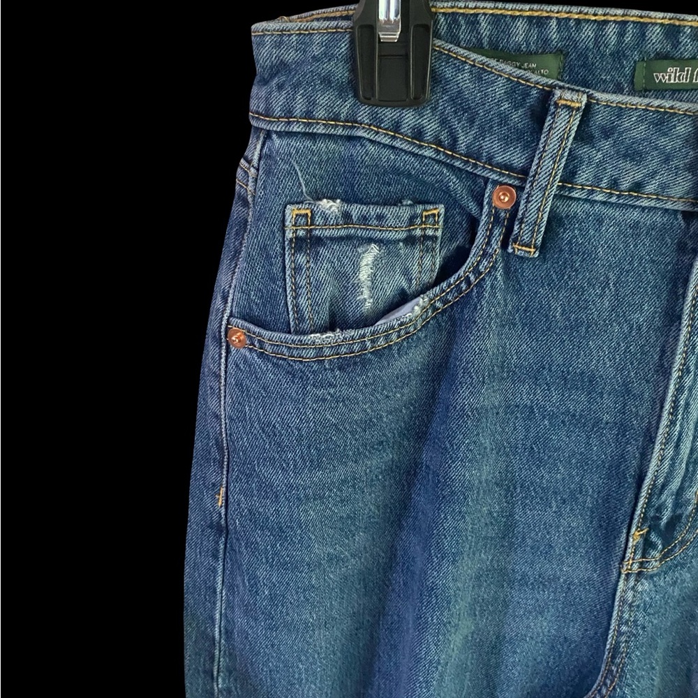 Distressed Blue Jeans - Picture 3 of 7